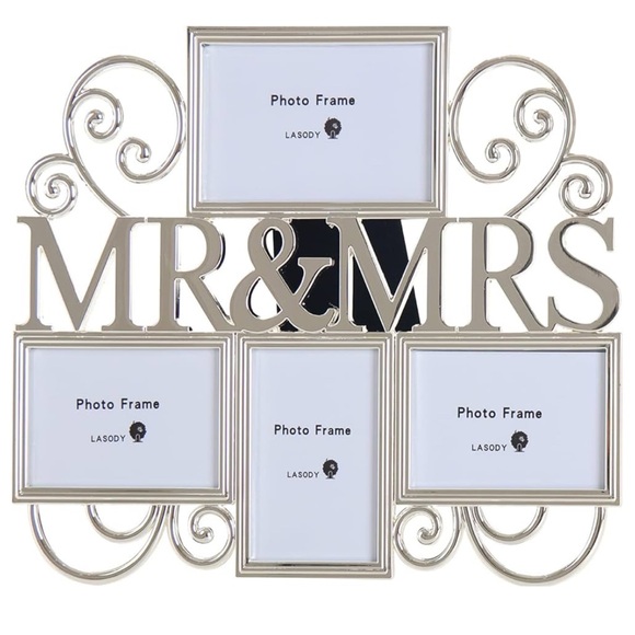 New Lasody Silver Mr & Mrs Picture Frame - Picture 1 of 3